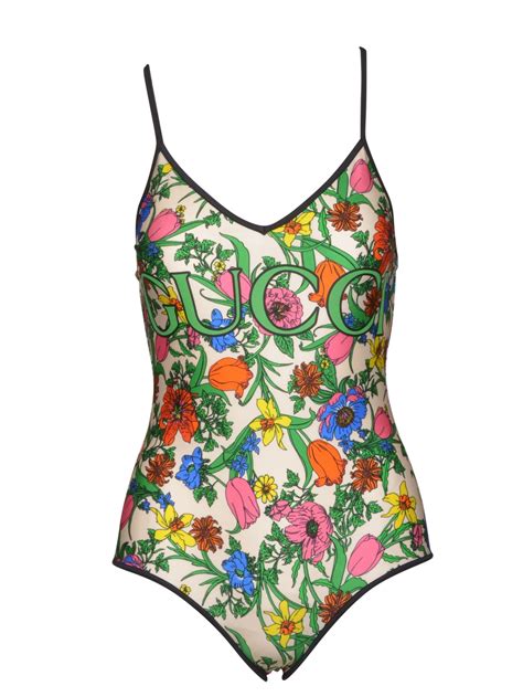 gucci flora swimsuit|Gucci swimwear for women.